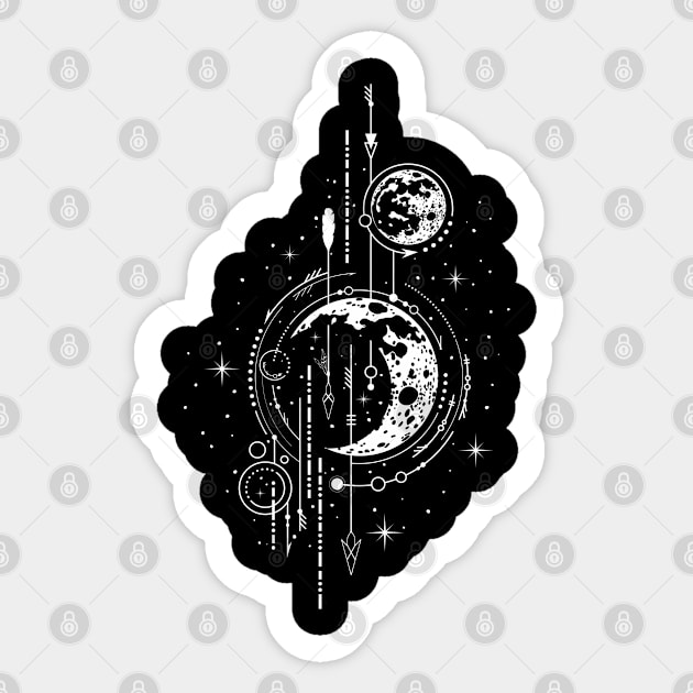 Mystical Planet Sticker by SublimeDesign